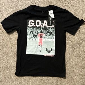 MESSI G.O.A.T. 🐐 Youth Size Large T-Shirt NWT